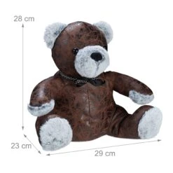 10x Türstopper "Bär" In Braun/Grau 10 10x Türstopper "Bär" In Braun/Grau -Dekowelt Verkauf relaxdays 10x turstopper bar in braun grau 3