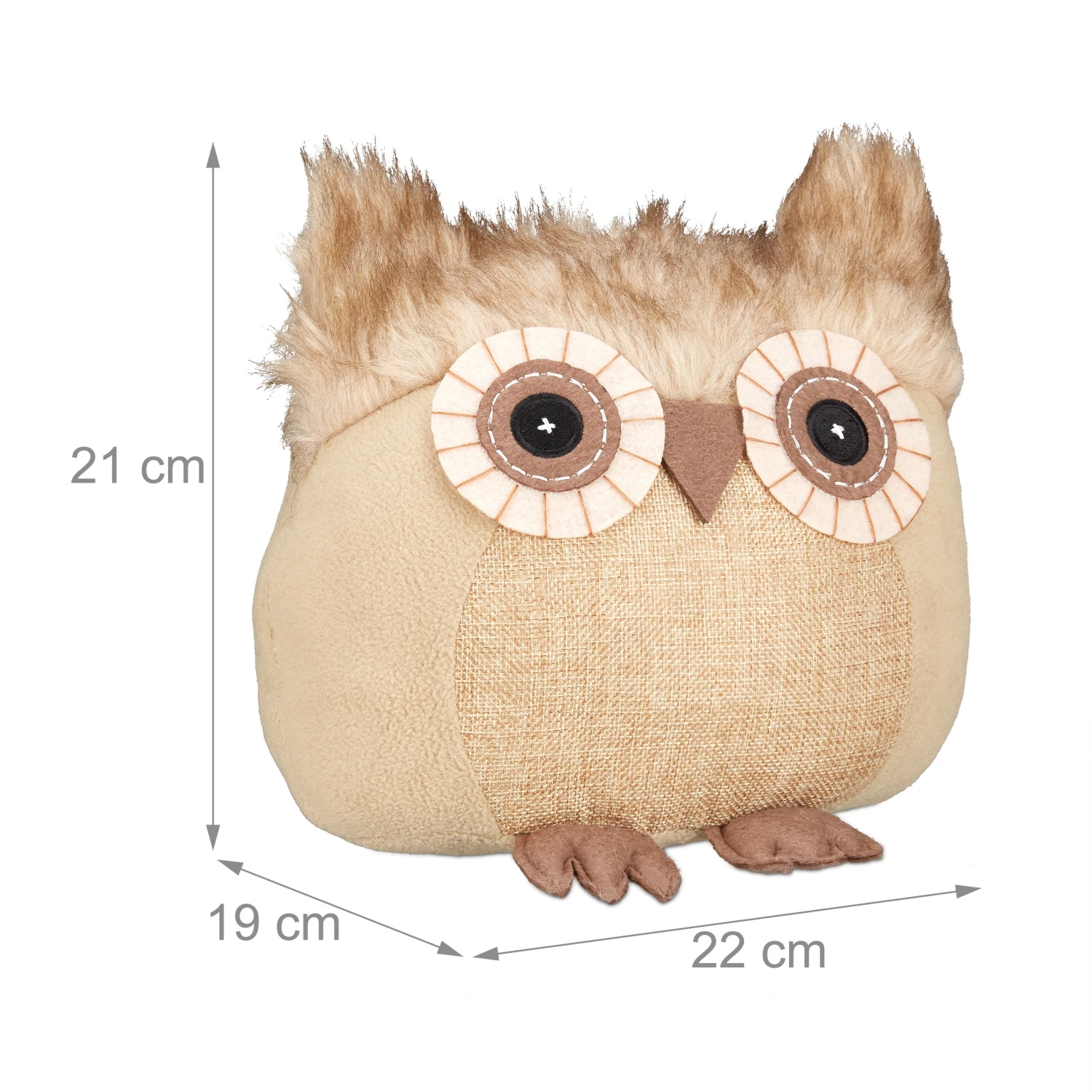 10x Türstopper "Eule" In Braun 4 10x Türstopper "Eule" In Braun - Image 4