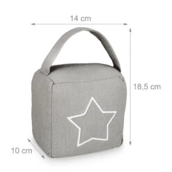 1x Türstopper "Sack" In Grau 10 1x Türstopper "Sack" In Grau -Dekowelt Verkauf relaxdays 1x turstopper sack in grau 3