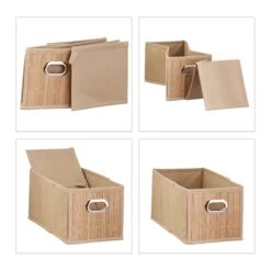 2 X Aufbewahrungskorb In Natur - (B)15 X (H)14 X (T)31 Cm -Dekowelt Verkauf relaxdays 2 x aufbewahrungskorb in natur b 15 x h 14 x t 31 cm 5