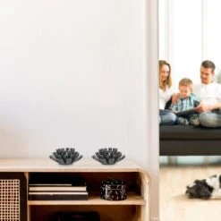 2 X Teelichthalter In Silber - (H)6 X Ø 13,5 Cm -Dekowelt Verkauf relaxdays 2 x teelichthalter in silber h 6 x o 13 5 cm 2