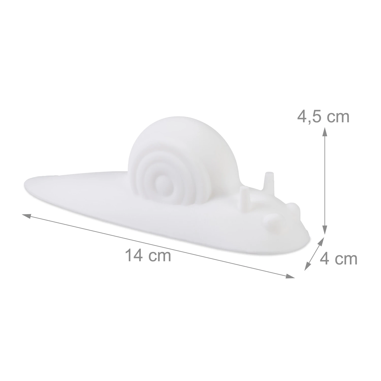 2er Set Türstopper Schnecke In Weiß 4 2er Set Türstopper Schnecke In Weiß - Image 4