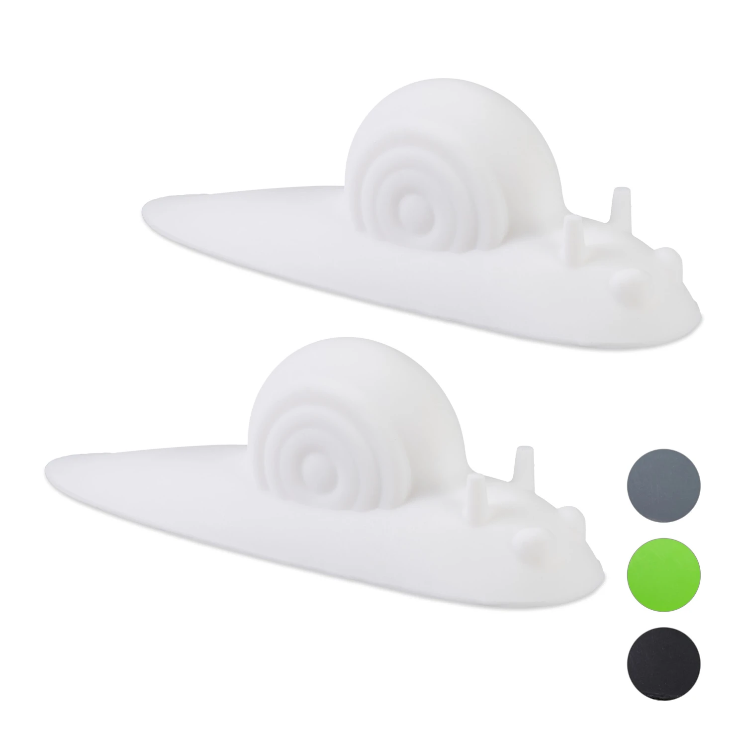 2er Set Türstopper Schnecke In Weiß 1 2er Set Türstopper Schnecke In Weiß
