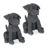 2x Türstopper "Hund" In Grau