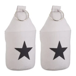 2x Türstopper In Grau