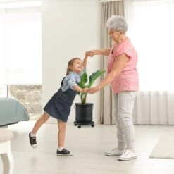 3x Pflanzenroller In Grün - Ø 38 Cm -Dekowelt Verkauf relaxdays 3x pflanzenroller in grun o 38 cm 2