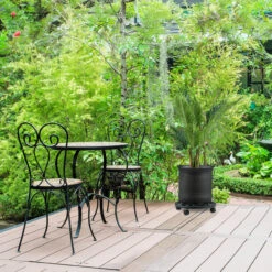 3x Pflanzenroller In Grün - Ø 38 Cm -Dekowelt Verkauf relaxdays 3x pflanzenroller in grun o 38 cm 4