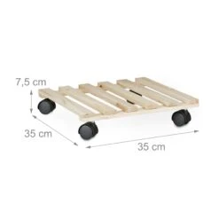 3x Pflanzenroller In Natur - (B)35 X (H)7,5 X (T)35 Cm -Dekowelt Verkauf relaxdays 3x pflanzenroller in natur b 35 x h 7 5 x t 35 cm 3