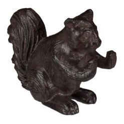 4 X Buchstütze "Eichhörnchen" In Braun