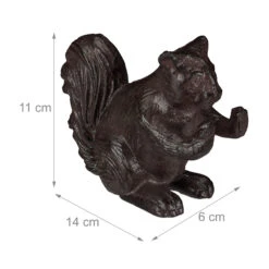 4 X Buchstütze "Eichhörnchen" In Braun -Dekowelt Verkauf relaxdays 4 x buchstutze eichhornchen in braun 3