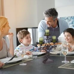 4 X Kerzenständer In Braun -Dekowelt Verkauf relaxdays 4 x kerzenstander in braun 2