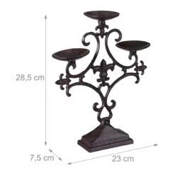 4 X Kerzenständer In Braun -Dekowelt Verkauf relaxdays 4 x kerzenstander in braun 3