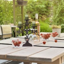 4 X Kerzenständer In Braun -Dekowelt Verkauf relaxdays 4 x kerzenstander in braun 4