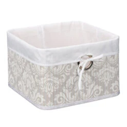 Aufbewahrungskorb In Grau/ Weiß - (B)31 X (H)20 X (T)31 Cm