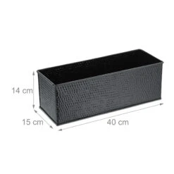 Blumenkasten In Schwarz - (B)40 (H)14 X (T)15 Cm 11 Blumenkasten In Schwarz - (B)40 (H)14 X (T)15 Cm -Dekowelt Verkauf relaxdays blumenkasten in schwarz b 40 h 14 x t 15 cm 3