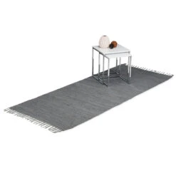 Flickenteppich In Anthrazit - (B)80 X (T)200 Cm -Dekowelt Verkauf relaxdays flickenteppich in anthrazit b 80 x t 200 cm 2