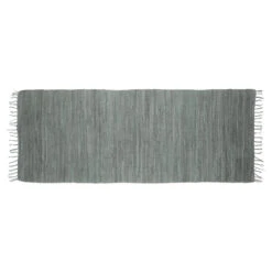 Flickenteppich In Anthrazit - (B)80 X (T)200 Cm