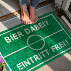 Fußmatte Bier In Grün - (B)60 X (T)40 Cm -Dekowelt Verkauf relaxdays fussmatte bier in grun b 60 x t 40 cm 2