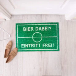 Fußmatte Bier In Grün - (B)60 X (T)40 Cm -Dekowelt Verkauf relaxdays fussmatte bier in grun b 60 x t 40 cm 4