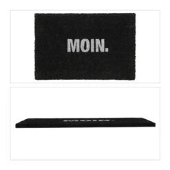 Fußmatte "Moin" In Schwarz - (B)60 X (T)40 Cm