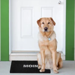 Fußmatte "Moin" In Schwarz - (B)60 X (T)40 Cm -Dekowelt Verkauf relaxdays fussmatte moin in schwarz b 60 x t 40 cm 4