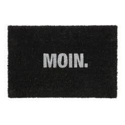 Fußmatte "Moin" In Schwarz - (B)60 X (T)40 Cm -Dekowelt Verkauf relaxdays fussmatte moin in schwarz b 60 x t 40 cm 7