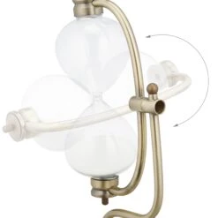 Sanduhr "30 Min" In Messing - (B)19 X (H)34 X (T)15 Cm -Dekowelt Verkauf relaxdays sanduhr 30 min in messing b 19 x h 34 x t 15 cm 5