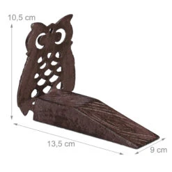 Türstopper Eule In Braun -Dekowelt Verkauf relaxdays turstopper eule in braun 3