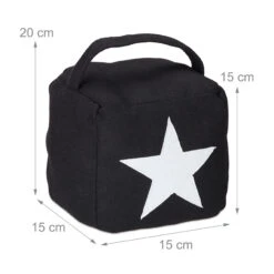 Türstopper Stern In Schwarz - (B)15x (H)20 X (T)15 Cm -Dekowelt Verkauf relaxdays turstopper stern in schwarz b 15x h 20 x t 15 cm 3