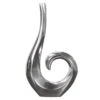 Vase WAVE In Silber - 25 X 48 X 6cm