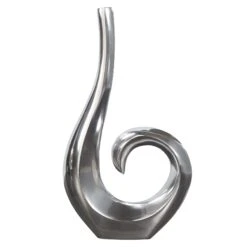 Vase WAVE In Silber - 25 X 48 X 6cm