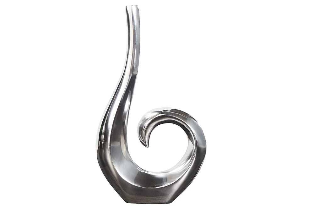 Vase WAVE In Silber - 25 X 48 X 6cm 8 Vase WAVE In Silber - 25 X 48 X 6cm - Image 8