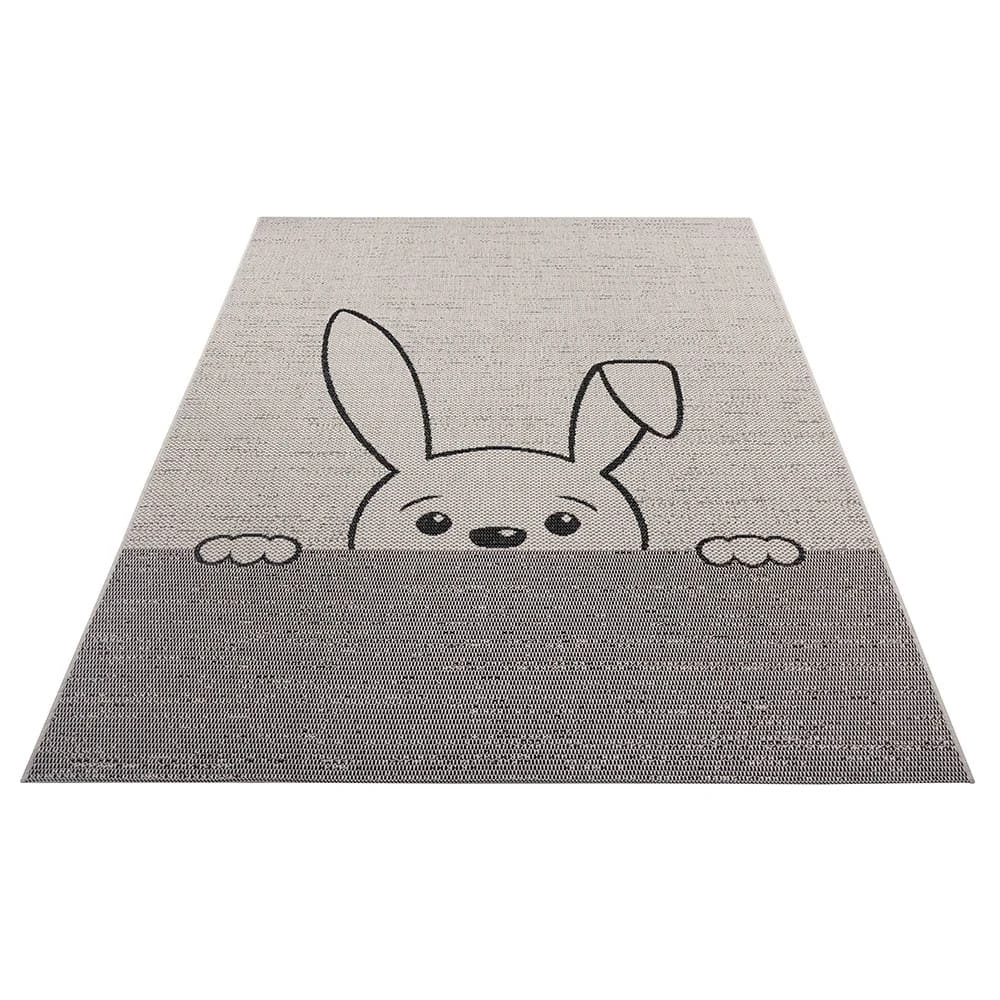 Flachgewebe Kinderteppich Bunny Hase 2 Flachgewebe Kinderteppich Bunny Hase - Image 2