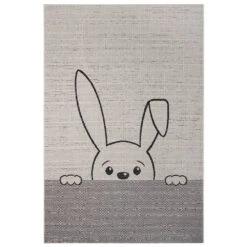 Flachgewebe Kinderteppich Bunny Hase