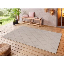 In- Und Outdoor Teppich Mykonos Creme/beige -Dekowelt Verkauf teppich boss in und outdoor teppich mykonos creme beige 3