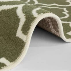 Kurzflor Teppich Luxor Grün/creme -Dekowelt Verkauf teppich boss kurzflor teppich luxor grun creme 4
