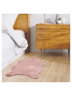 Teppich In Rosa - (L)90 X (B)60 Cm