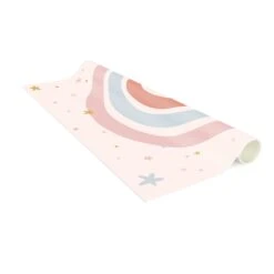 Vinyl-Teppich - Großer Regenbogen Mit Sternen Und Pünktchen In Pastell 12 Vinyl-Teppich - Großer Regenbogen Mit Sternen Und Pünktchen In Pastell -Dekowelt Verkauf wallart vinyl teppich grosser regenbogen mit sternen und punktchen in pastell 5